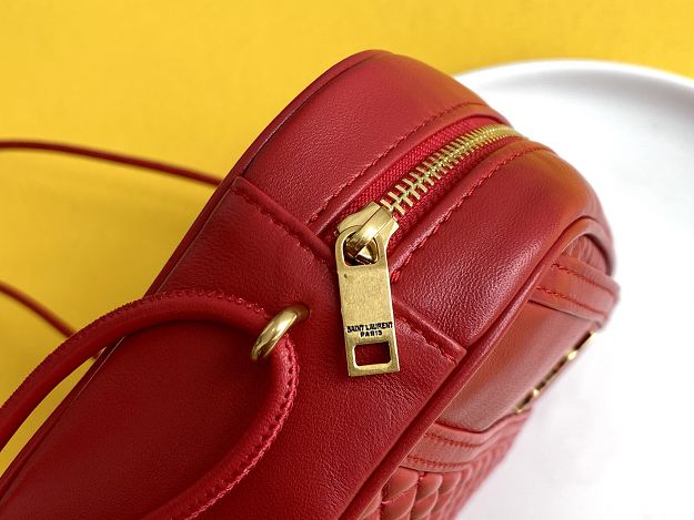 YSL original lambskin camera bag 648990 red