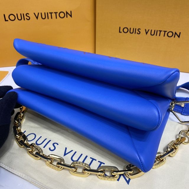 2023 Louis vuitton original lambskin coussin pm bag M58626 blue