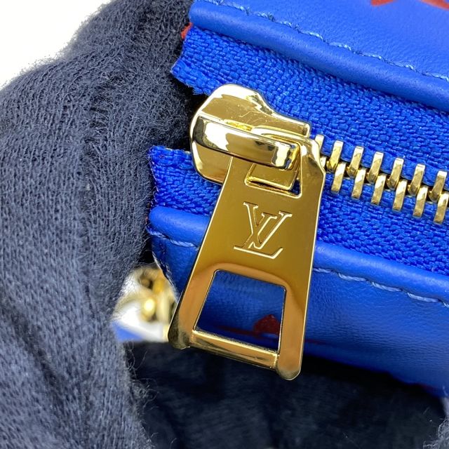 2023 Louis vuitton original lambskin coussin pm bag M58626 blue