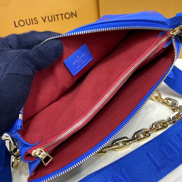 2023 Louis vuitton original lambskin coussin pm bag M58626 blue