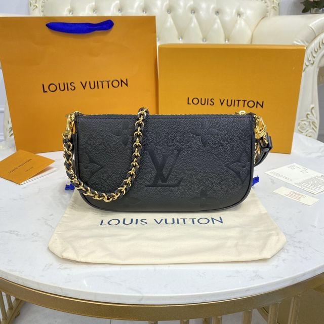 2021 louis vuitton original calfskin multi pochette M80399 black