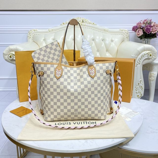 2022 Louis vuitton original damier azur neverfull mm N50047