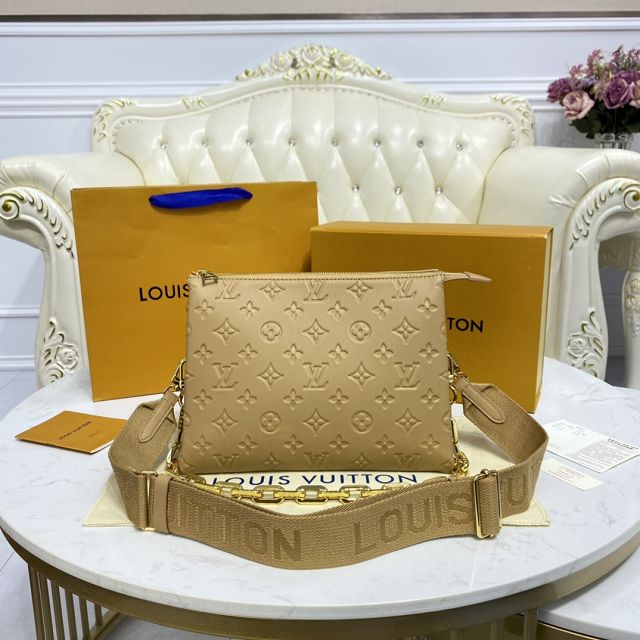 2023 Louis vuitton original lambskin coussin pm bag M57936 apricot