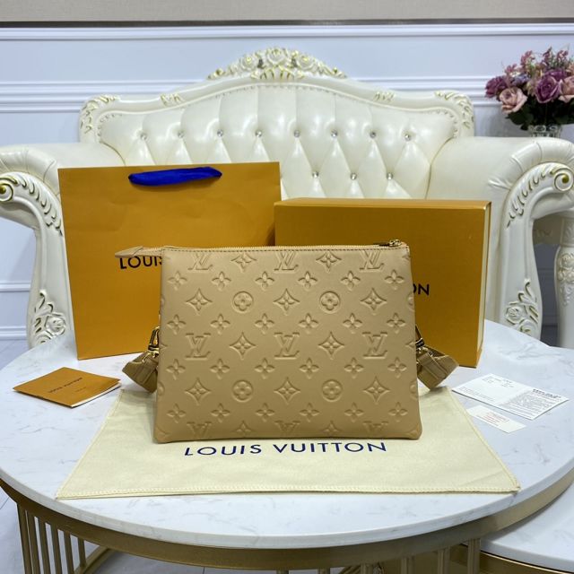 2023 Louis vuitton original lambskin coussin pm bag M57936 apricot