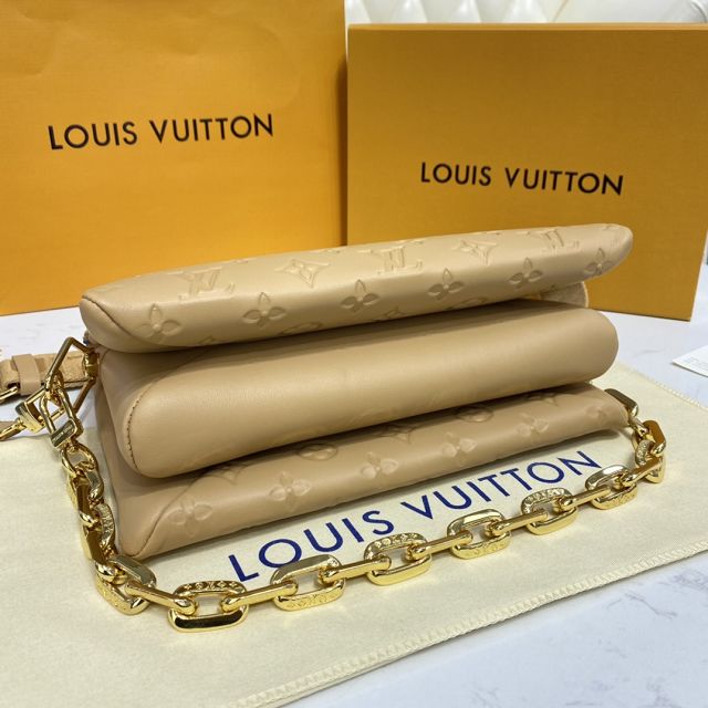 2023 Louis vuitton original lambskin coussin pm bag M57936 apricot