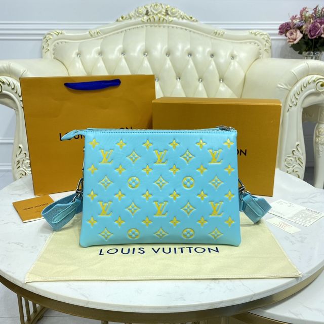 2023 Louis vuitton original lambskin coussin pm bag M57936 mint