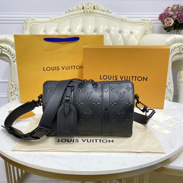 Louis vuitton original calfskin city keepall bag M57955 black