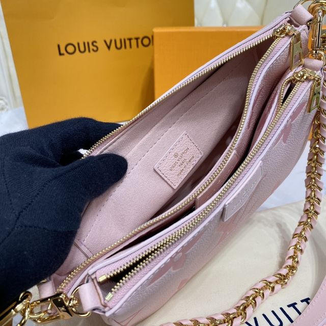 Louis vuitton original calfskin multi pochette M45776 pink