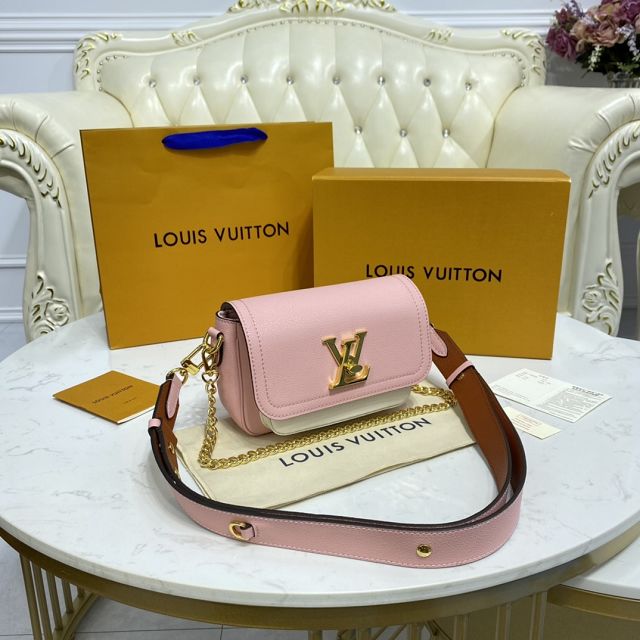 Louis vuitton original calfskin lockme tender bag M58555 pink