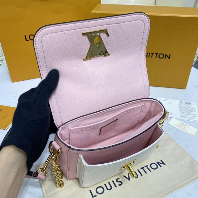 Louis vuitton original calfskin lockme tender bag M58555 pink