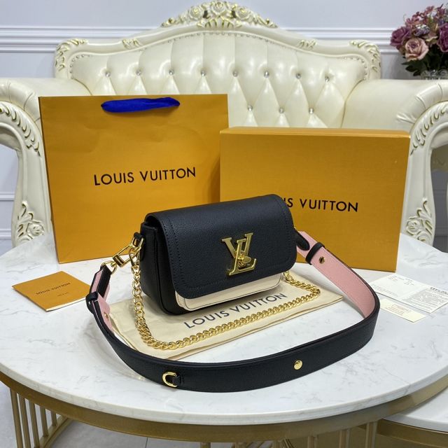 Louis vuitton original calfskin lockme tender bag M58557 black