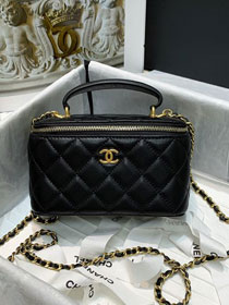 CC original lambskin vanity with chain AP2291 black