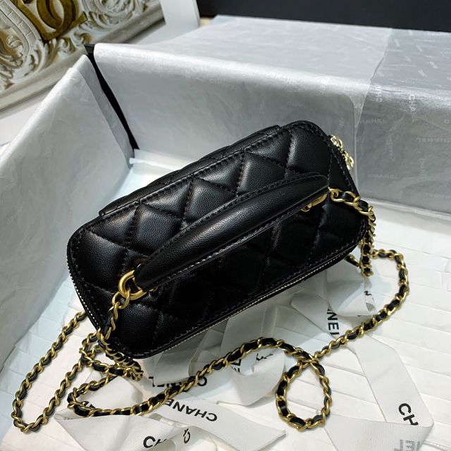 CC original lambskin vanity with chain AP2291 black