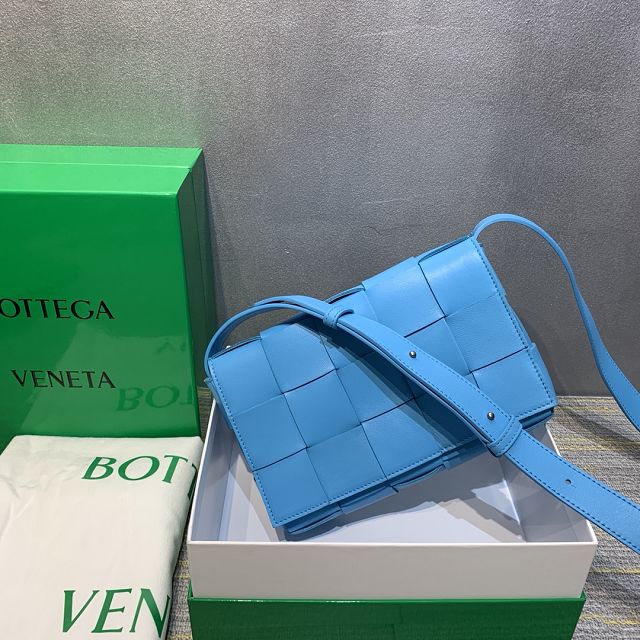 BV original lambskin cassette crossbody bag 578004 blue