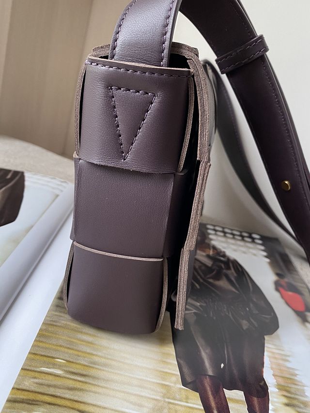 BV original lambskin cassette crossbody bag 578004 bordeaux