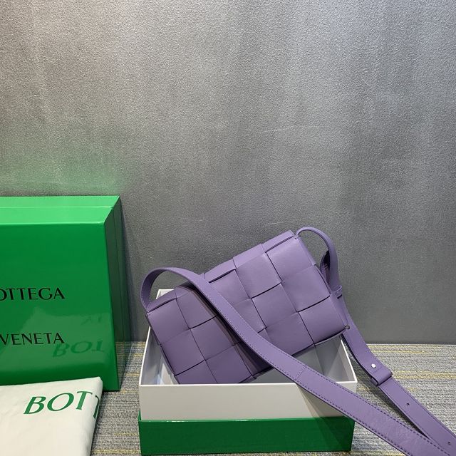 BV original lambskin cassette crossbody bag 578004 purple