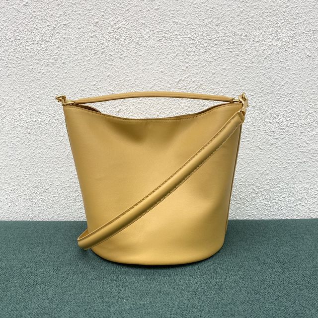 Celine original calfskin bucket 16 bag 195573 yellow