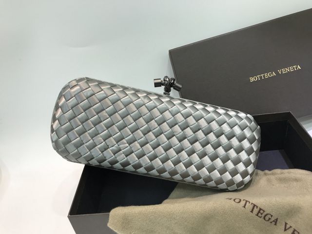 BV original silk&snakeskin knot clutch 202031-2 grey