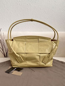 BV original paper calfskin medium arco 48 bag 618463 light yellow