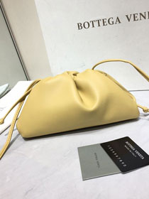 BV original calfskin mini 20 pouch 585852 light yellow