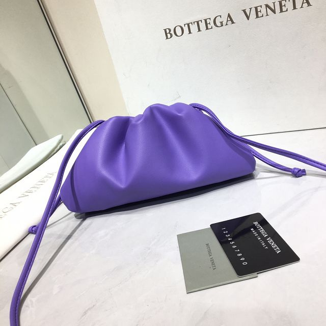 BV original calfskin mini 20 pouch 585852 purple