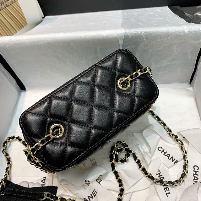 CC original lambskin vanity with chain AP2293 black