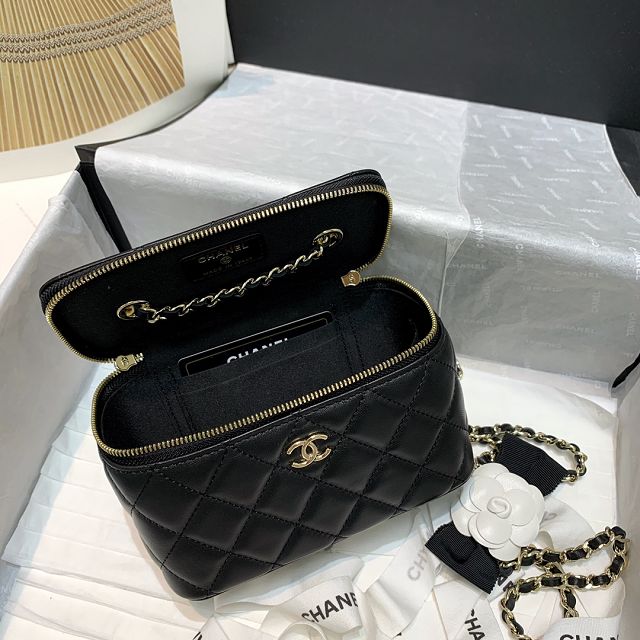 CC original lambskin vanity with chain AP2293 black