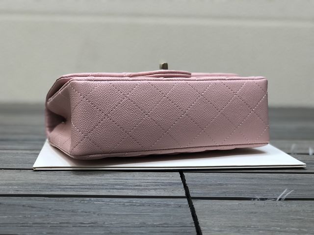 CC original grained calfskin mini flap bag A69900 pink