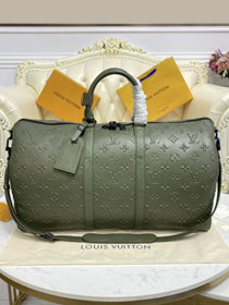 Louis vuitton original monogram calfskin keepall 50 M57963 green