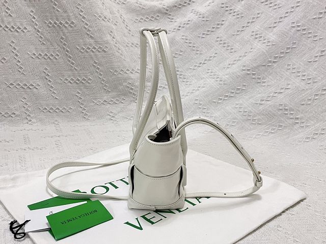 BV original paper calfskin mini arco 29 bag 600606 white