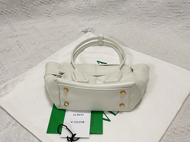 BV original paper calfskin mini arco 29 bag 600606 white