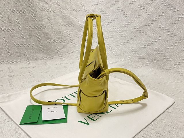 BV original paper calfskin mini arco 29 bag 600606 yellow