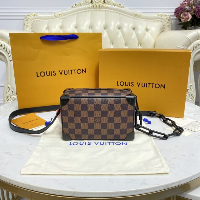 Louis vuitton original damier ebene mini soft trunk N44735 