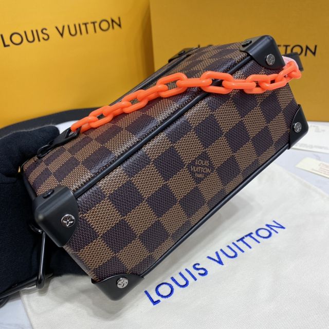 Louis vuitton original damier ebene mini soft trunk N44735 