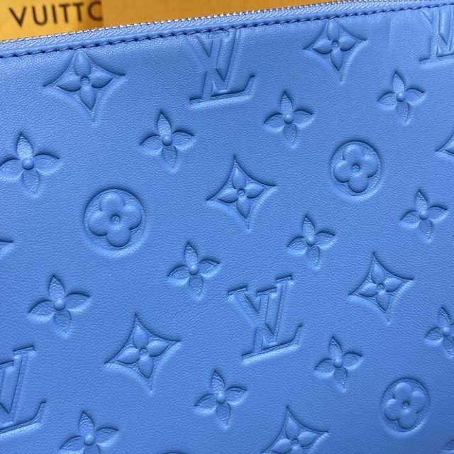 2023 Louis vuitton original lambskin coussin pm bag M57936 blue