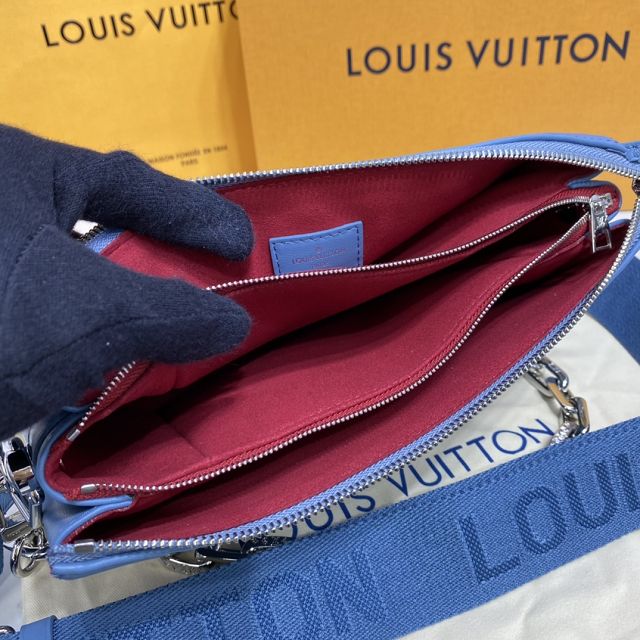 2023 Louis vuitton original lambskin coussin pm bag M57936 blue