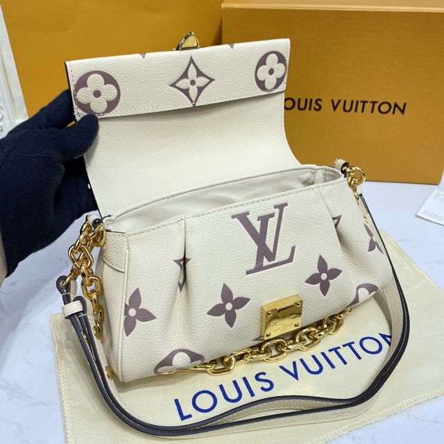 Louis vuitton original calfskin favorite bag M45813 white