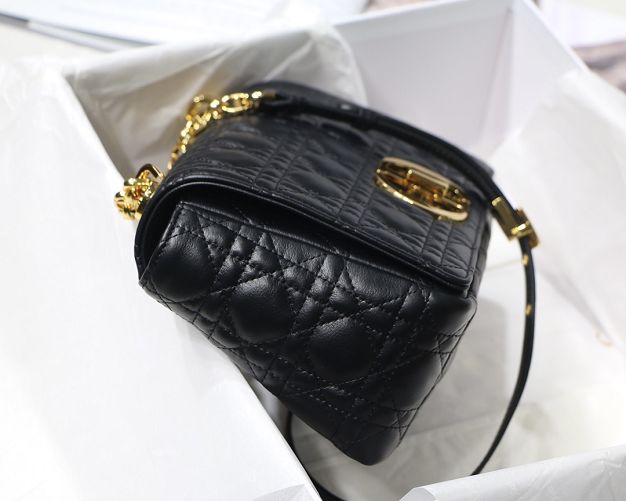 Dior original calfskin medium caro bag M9242 black