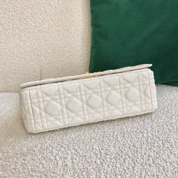 Dior original calfskin large caro bag M9243 white