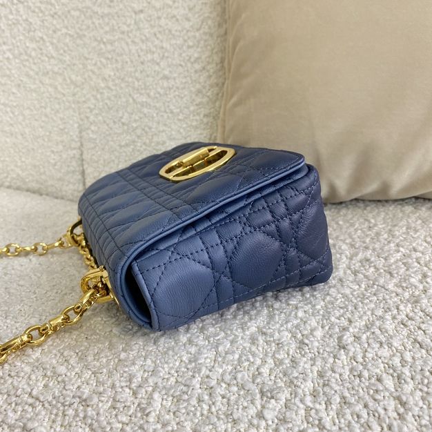 Dior original calfskin small caro bag M9241 blue