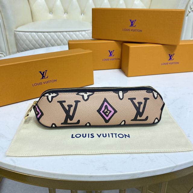 Louis vuitton original monogram pencil pouch elizabeth GI0658