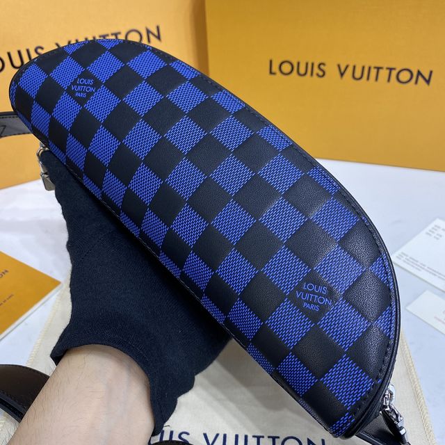 Louis vuitton original calfskin campus bumbag bag N50022 blue