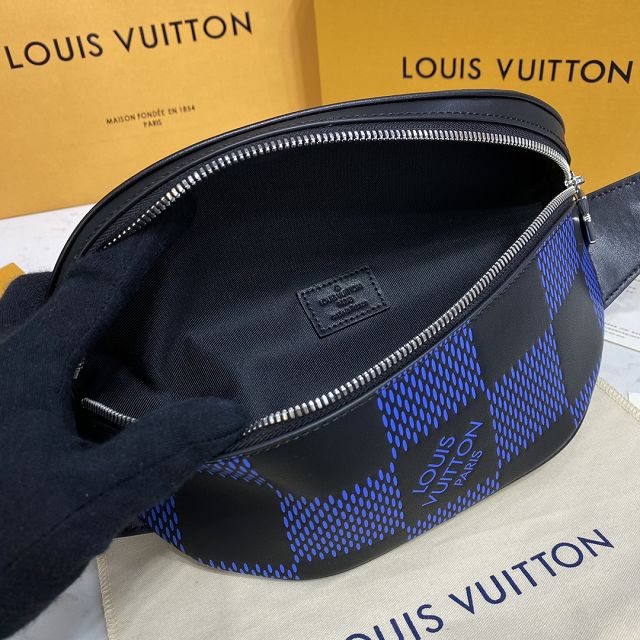 Louis vuitton original calfskin campus bumbag bag N50022 blue