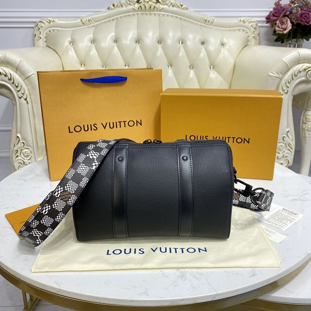 Louis vuitton original calfskin city keepall bag M57417 black