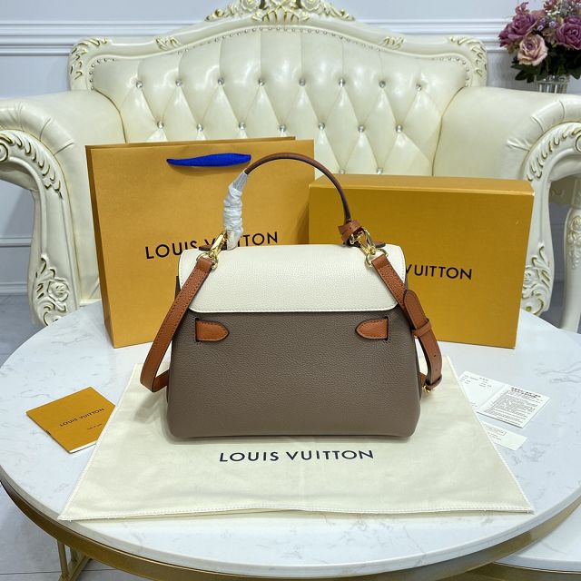 Louis vuitton original calfskin lockme ever BB handbag M56645 apricot&blue