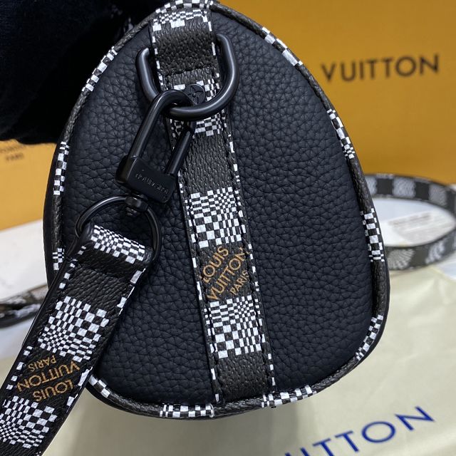 Louis vuitton original calfskin nano keepall bag N80202 black