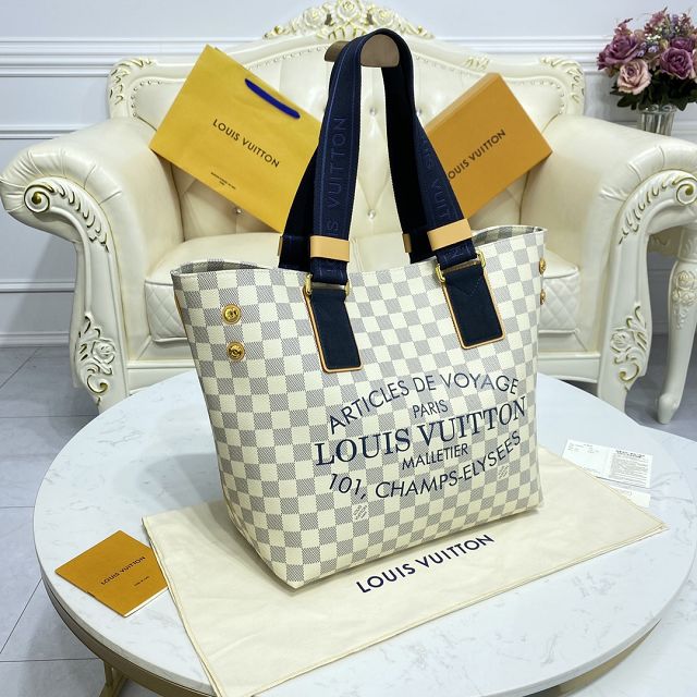 Louis vuitton original damier azur neverfull mm N41179 