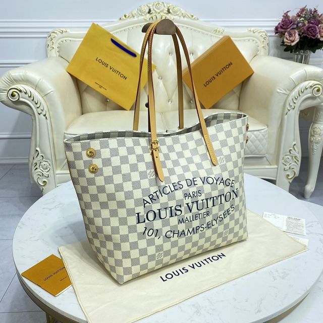 Louis vuitton original damier azur neverfull mm N41375 