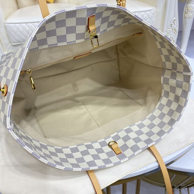 Louis vuitton original damier azur neverfull mm N41375 