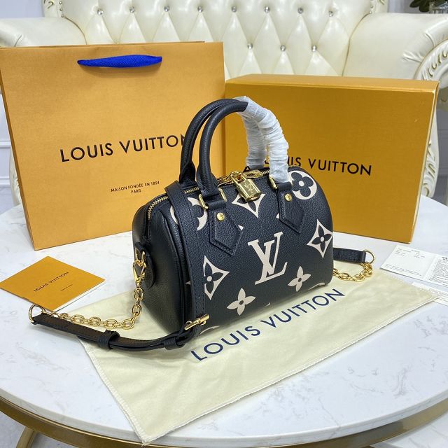 Louis vuitton original monogram calfskin speedy 20 M58947 black